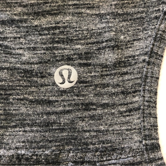 Lululemon Salute the Sun Singlet II Heathered Black Size 10/12? - Picture 6 of 9